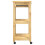 Berkfield Kitchen Trolley MONZA 60x40x88.5 cm Solid Wood Pine 7