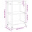 Berkfield Kitchen Trolley MONZA 60x40x88.5 cm Solid Wood Pine 9