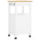 Berkfield Kitchen Trolley MONZA 48x40x88.5 cm Solid Wood Pine 7