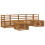 Berkfield Outdoor Sofa Set 6 pcs Natural 2