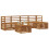 Berkfield Outdoor Sofa Set 6 pcs Natural 3