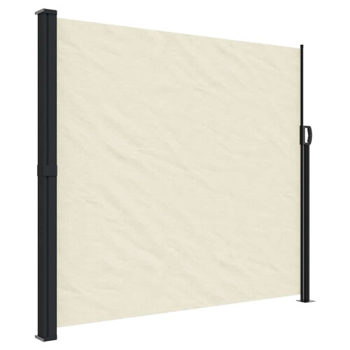 Berkfield Retractable Side Awning Cream180x600 cm 1