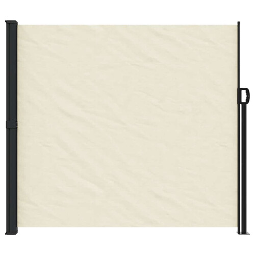 Berkfield Retractable Side Awning Cream180x600 cm 2