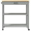 Berkfield Kitchen Trolley MONZA 84x40x88.5 cm Solid Wood Pine 5