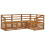 Berkfield Sofa Sets 4 pcs Natural Solid Acacia Wood 2