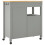 Berkfield Kitchen Trolley MONZA 84x40x88.5 cm Solid Wood Pine 7