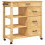 Berkfield Kitchen Trolley MONZA 84x40x88.5 cm Solid Wood Pine 2