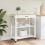 Berkfield Kitchen Trolley MONZA 84x40x88.5 cm Solid Wood Pine 3