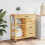 Berkfield Kitchen Trolley MONZA 84x40x88.5 cm Solid Wood Pine 3