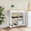 Berkfield Kitchen Trolley MONZA 84x40x88.5 cm Solid Wood Pine 3