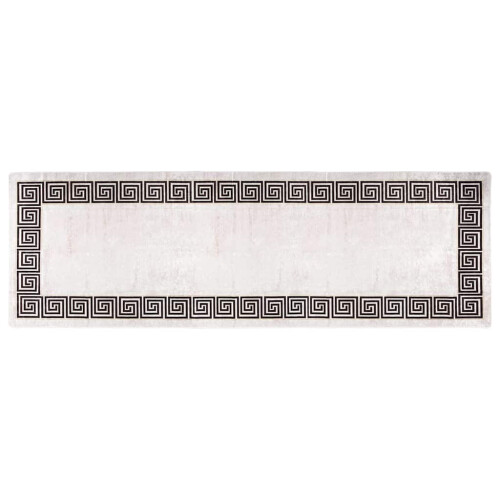 Berkfield Rug Washable 80x300 cm Light Beige 1