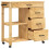 Berkfield Kitchen Trolley MONZA 84x40x88.5 cm Solid Wood Pine 4