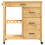 Berkfield Kitchen Trolley MONZA 84x40x88.5 cm Solid Wood Pine 5