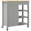 Berkfield Kitchen Trolley MONZA 84x40x88.5 cm Solid Wood Pine 7