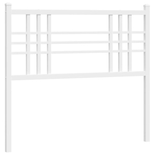 Berkfield Metal Replace Headboard White 100cm 1