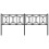 Berkfield Metal Replace Headboard Black 193 cm 4