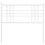 Berkfield Metal Replace Headboard White 100cm 4