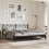 Berkfield Metal Replace Headboard Black 200 cm 3
