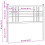 Berkfield Metal Replace Headboard White 100cm 6