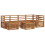 Berkfield Sectional Sofa Set 7 pcs Natural Solid Acacia Wood 2