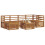 Berkfield Sectional Sofa Set 7 pcs Natural Solid Acacia Wood 3