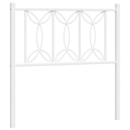 Berkfield Metal Replace Headboard White 75 cm 1