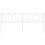 Berkfield Metal Replace Headboard White 200 cm 4
