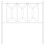 Berkfield Metal Replace Headboard White 75 cm 4