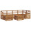 Berkfield Sectional Sofa Set 7 pcs Natural Solid Acacia Wood 2