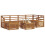 Berkfield Sectional Sofa Set 7 pcs Natural Solid Acacia Wood 3