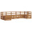 Berkfield Sectional Sofa Set 7 pcs Natural Solid Acacia Wood 2
