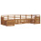 Berkfield Sectional Sofa Set 7 pcs Natural Solid Acacia Wood 2