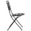 Berkfield Bistro Chairs Foldable 2 pcs Black and White Ceramic 6