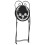 Berkfield Bistro Chairs Foldable 2 pcs Black and White Ceramic 8