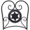 Berkfield Bistro Chairs Foldable 2 pcs Black and White Ceramic 11