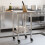 Berkfield Kitchen Work Table with Wheels 55x55x85 cm Stainless Steel 3