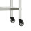 Berkfield Kitchen Work Table with Wheels 55x55x85 cm Stainless Steel 8