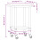 Berkfield Kitchen Work Table with Wheels 55x55x85 cm Stainless Steel 9