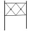 Berkfield Metal Replace Headboard Black 75cm 2