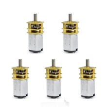 5pcs N20 Gear Motor DC 3V6V Micro Metal Gearbox Slow Speed 50RPM 100RPM for Robotics and Locks