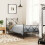 Berkfield Metal Replace Headboard Black 75cm 3