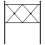 Berkfield Metal Replace Headboard Black 75cm 4