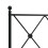 Berkfield Metal Replace Headboard Black 75cm 5