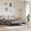 Berkfield Metal Replace Headboard Black 137cm 3