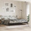 Berkfield Metal Replace Headboard Black 200cm 3