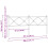 Berkfield Metal Replace Headboard Black 200cm 6