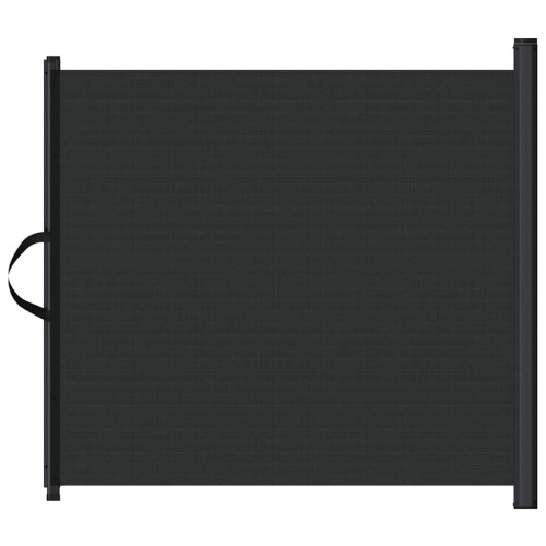 Berkfield Retractable Pet Gate Black 82.5x125 cm 1