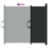 Berkfield Retractable Pet Gate Black 82.5x125 cm 5