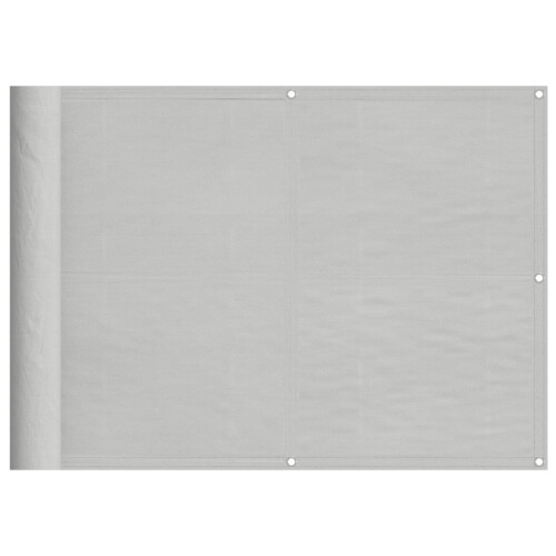 Berkfield Balcony Screen Light Grey 75x600 cm 100% Polyester Oxford 1