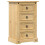 Berkfield Bedside Cabinet Corona 53x39x84 cm Solid Wood Pine 2